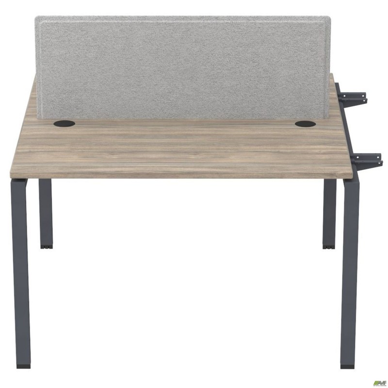 Елемент станції з кронштейнами одинар.+Перегор SIG-503 (1187х1200х750) Чорний граф/В'яз Ліберті/Сірий AMF