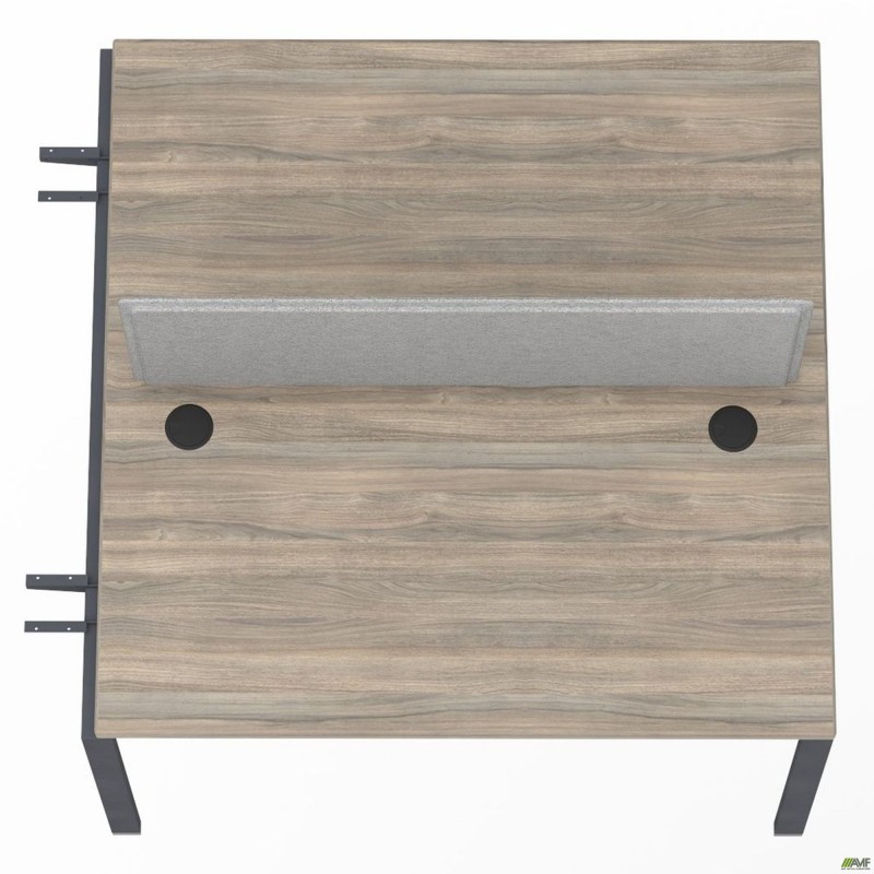 Елемент станції з кронштейнами одинар.+Перегор SIG-503 (1187х1200х750) Чорний граф/В'яз Ліберті/Сірий AMF