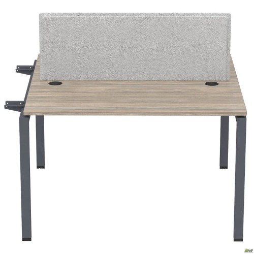 Елемент станції з кронштейнами одинар.+Перегор SIG-504 (1387х1200х750) Чорний граф/В'яз Ліберті/Сірий AMF