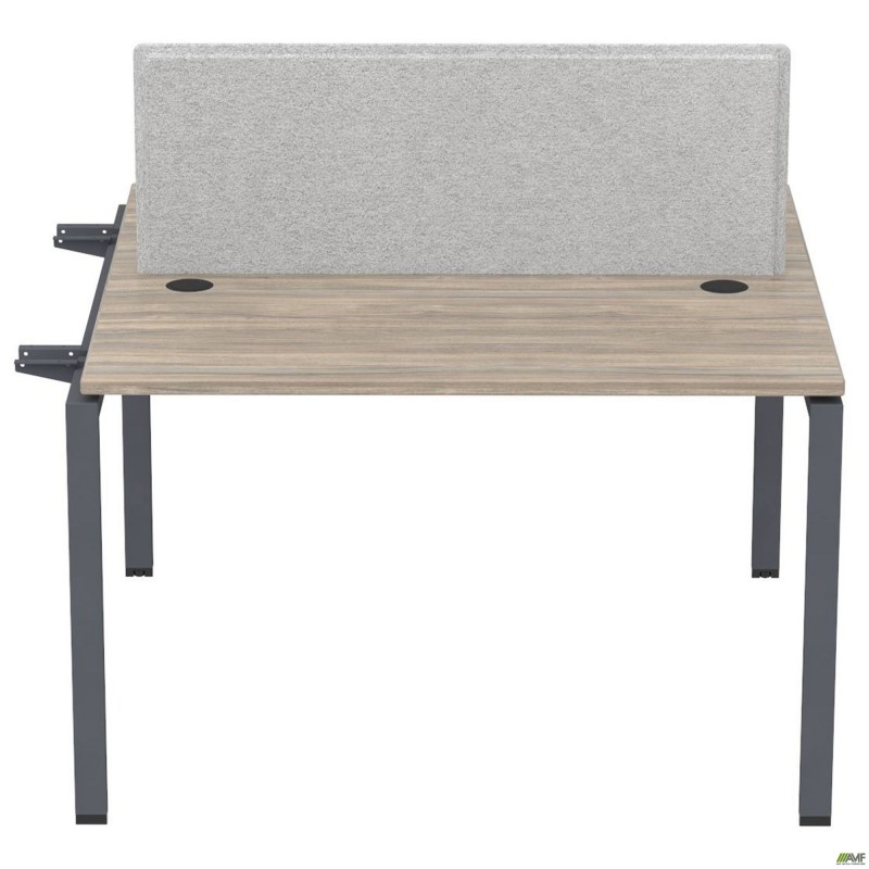 Елемент станції з кронштейнами одинар.+Перегор SIG-504 (1387х1200х750) Чорний граф/В'яз Ліберті/Сірий AMF