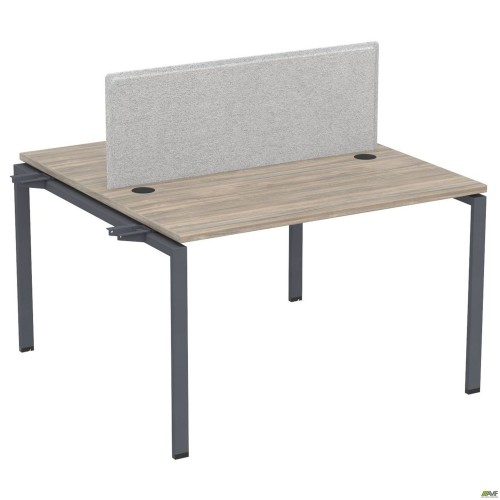 Елемент станції з кронштейнами одинар.+Перегор SIG-505 (1587х1200х750) Чорний граф/В'яз Ліберті/Сірий AMF