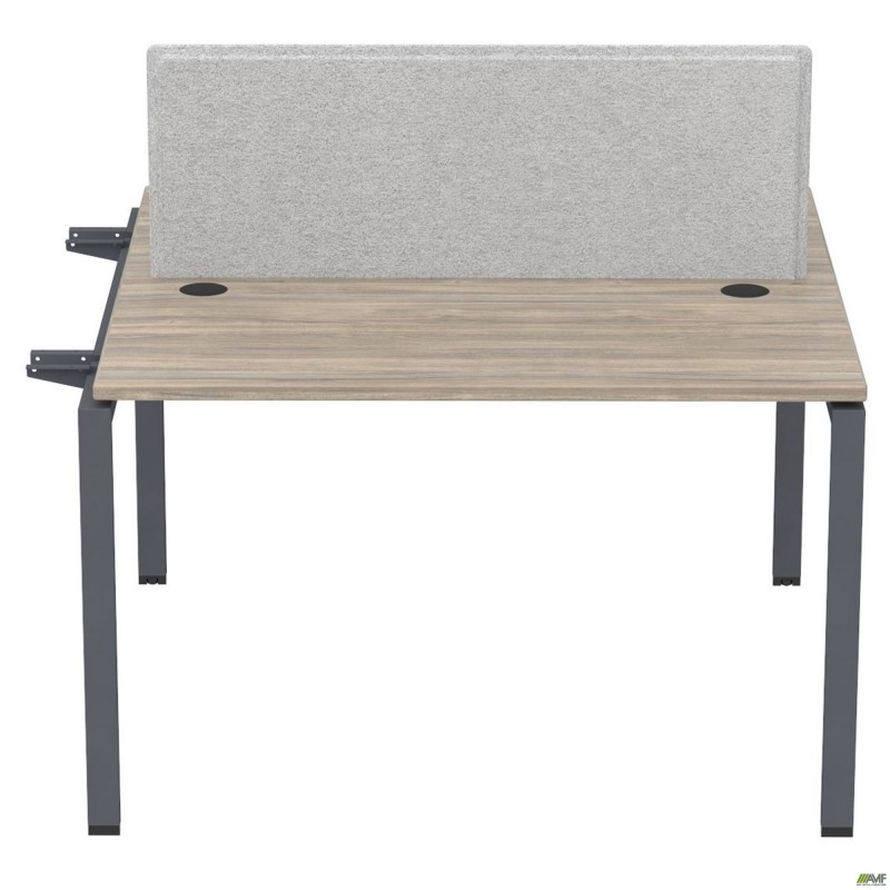 Елемент станції з кронштейнами одинар.+Перегор SIG-505 (1587х1200х750) Чорний граф/В'яз Ліберті/Сірий AMF