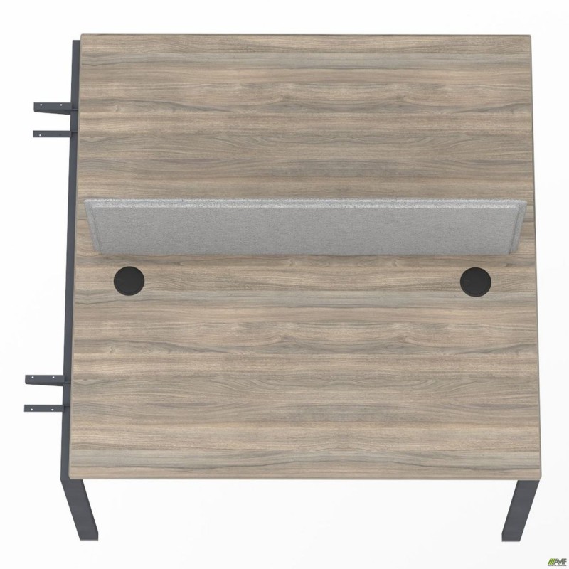 Елемент станції з кронштейнами одинар.+Перегор SIG-505 (1587х1200х750) Чорний граф/В'яз Ліберті/Сірий AMF