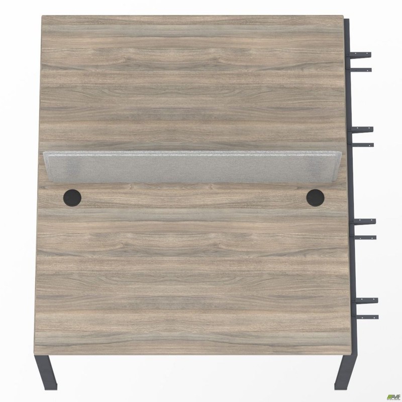 Елемент станції з кронштейнами одинар.+Перегор SIG-534 (1387х1600х750) Чорний граф/В'яз Ліберті/Сірий AMF