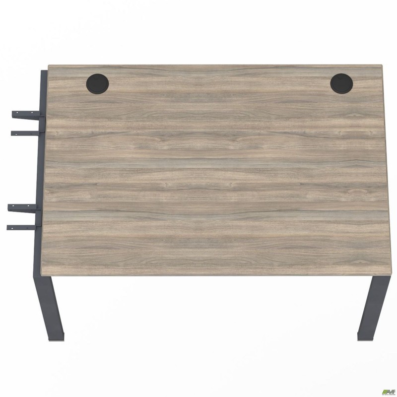 Елемент столу складового з кронштейнами одинар. SIG-340 (1000х800х750мм) Чорний графіт/В'яз Ліберті AMF