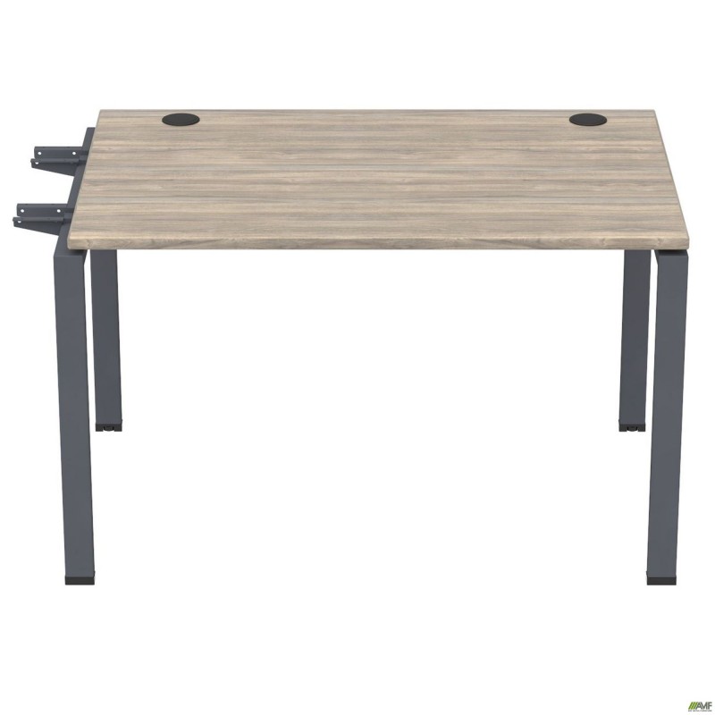 Елемент столу складового з кронштейнами одинар. SIG-341 (1187х800х750мм) Чорний графіт/В'яз Ліберті AMF