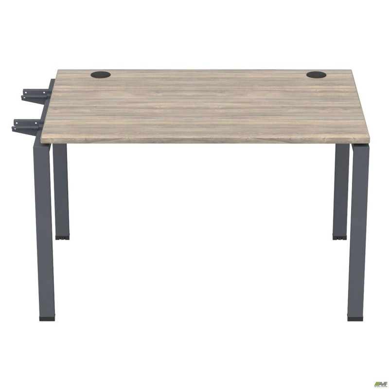 Елемент столу складового з кронштейнами одинар. SIG-342 (1387х800х750мм) Чорний графіт/В'яз Ліберті AMF