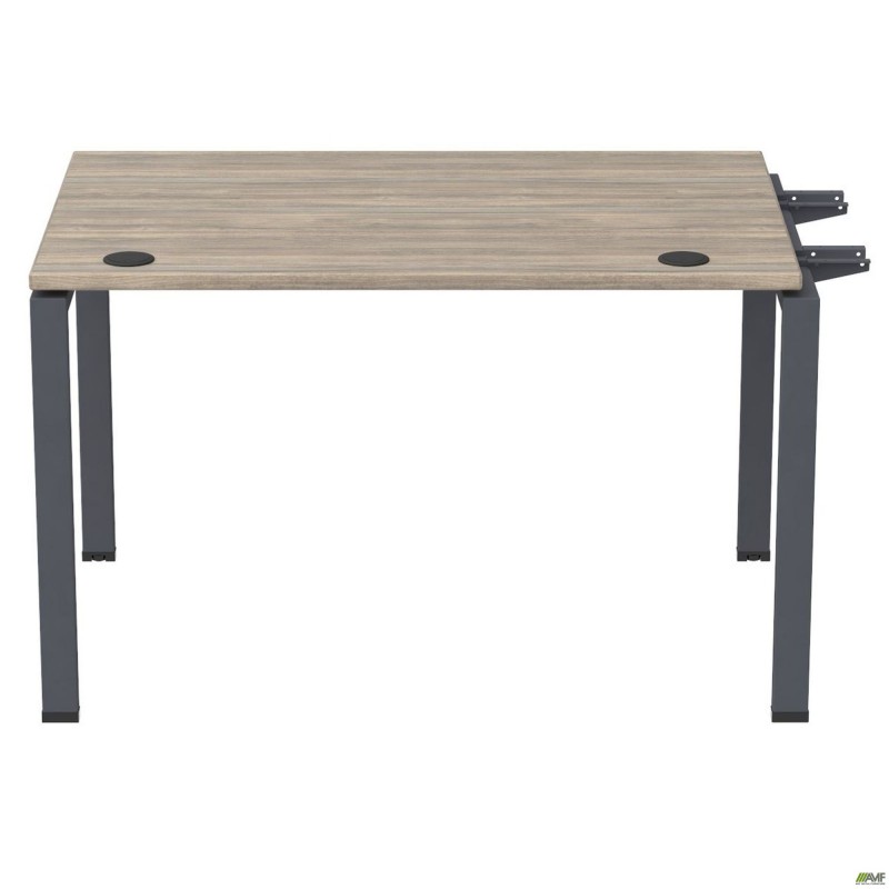 Елемент столу складового з кронштейнами одинар. SIG-342 (1387х800х750мм) Чорний графіт/В'яз Ліберті AMF