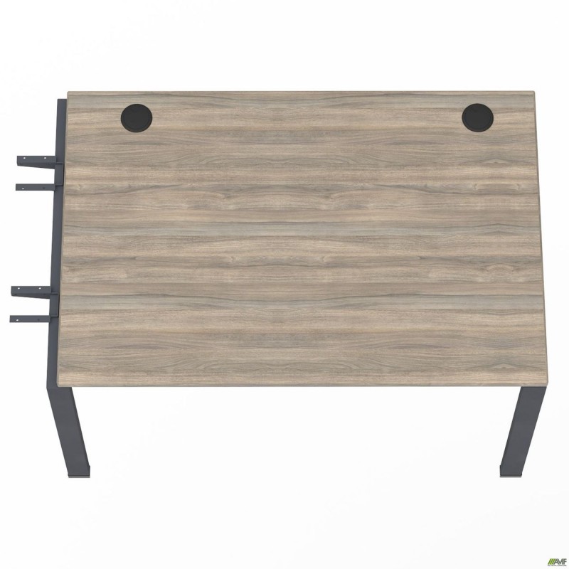 Елемент столу складового з кронштейнами одинар. SIG-342 (1387х800х750мм) Чорний графіт/В'яз Ліберті AMF