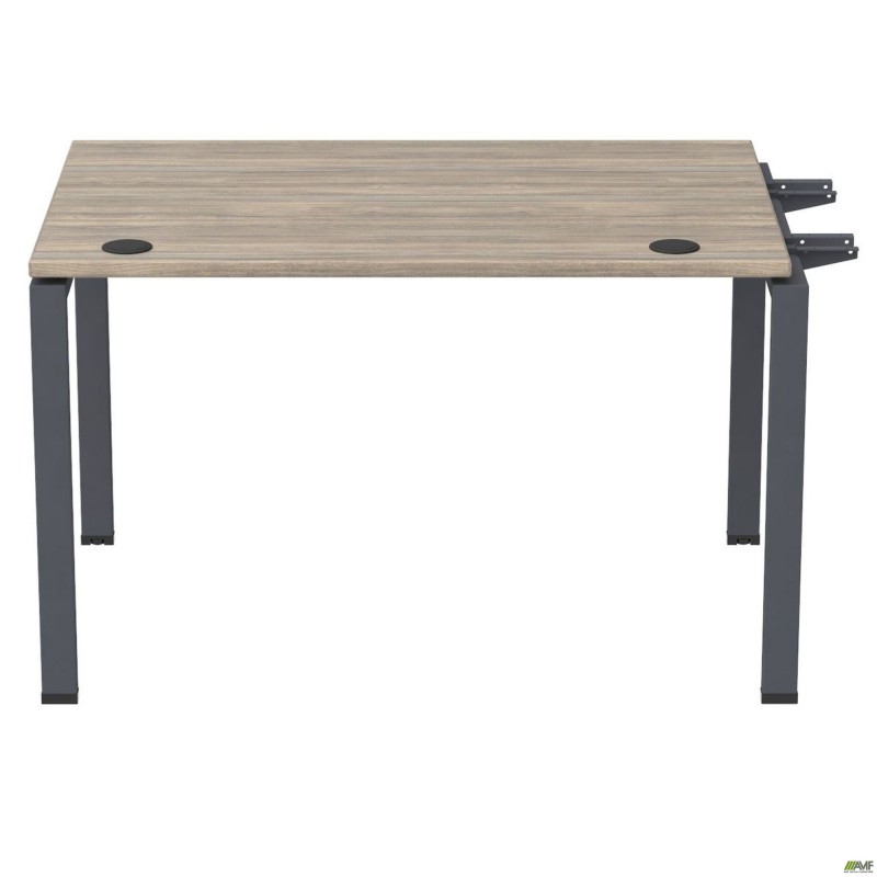 Елемент столу складового з кронштейнами одинар. SIG-343 (1587х800х750мм) Чорний графіт/В'яз Ліберті AMF