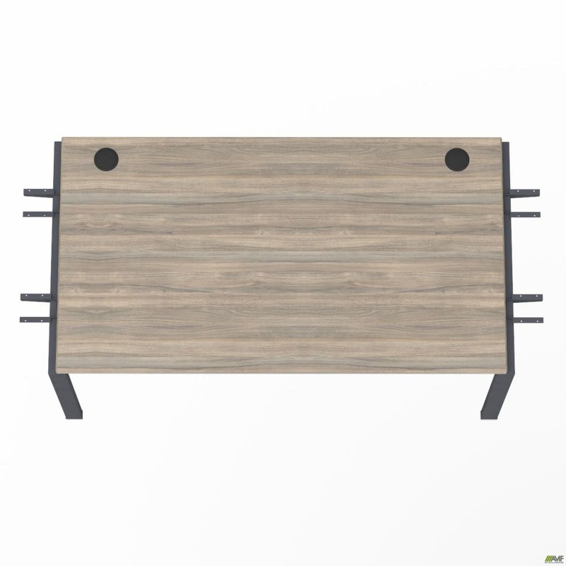 Елемент столу складового з кронштейнами підвійними SIG-352 (1387х800х750мм) Чорний графіт/В'яз Ліберті AMF