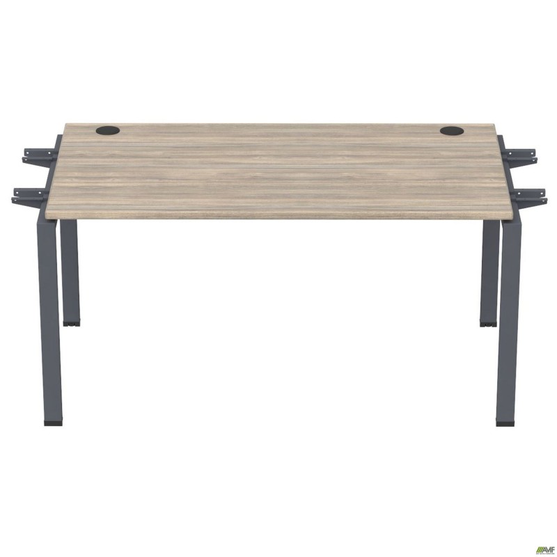 Елемент столу складового з кронштейнами підвійними SIG-353 (1587х800х750мм) Чорний графіт/В'яз Ліберті AMF