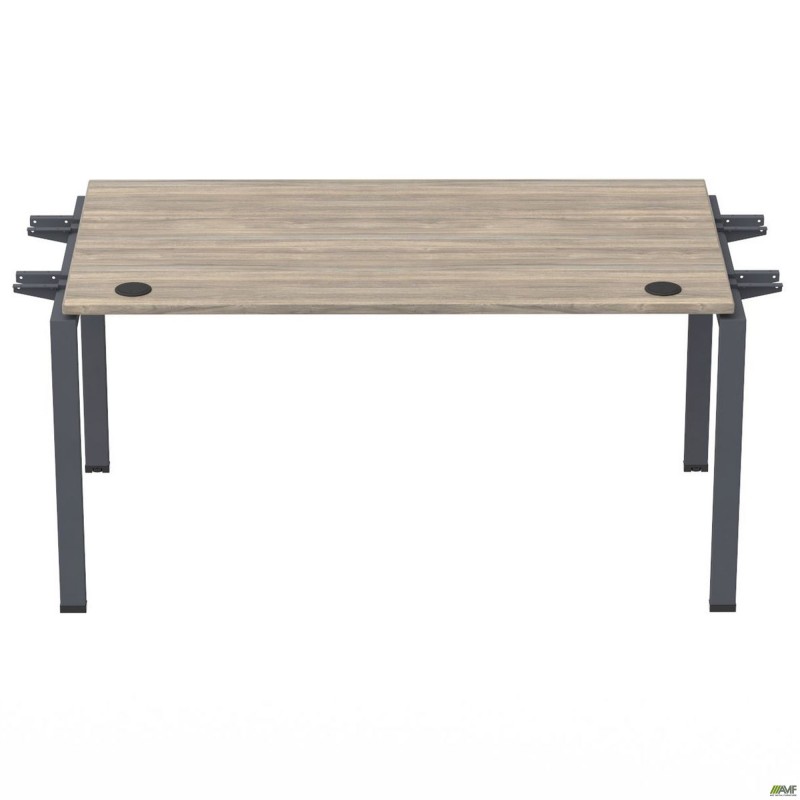Елемент столу складового з кронштейнами підвійними SIG-353 (1587х800х750мм) Чорний графіт/В'яз Ліберті AMF