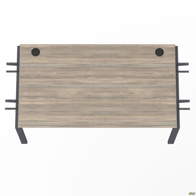 Елемент столу складового з кронштейнами підвійними SIG-353 (1587х800х750мм) Чорний графіт/В'яз Ліберті AMF