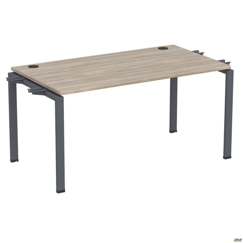 Елемент столу складового з кронштейнами подвійними SIG-350 (1000х800х750мм) Чорний графіт/В'яз Ліберті AMF