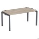 Елемент столу складового з кронштейнами подвійними SIG-350 (1000х800х750мм) Чорний графіт/В'яз Ліберті AMF
