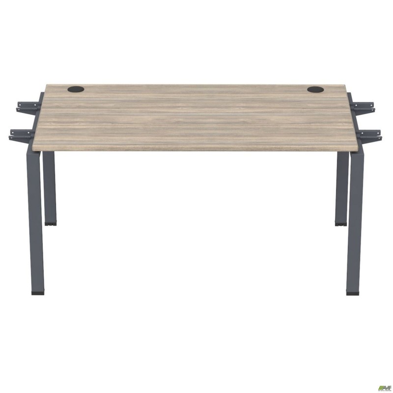 Елемент столу складового з кронштейнами подвійними SIG-350 (1000х800х750мм) Чорний графіт/В'яз Ліберті AMF