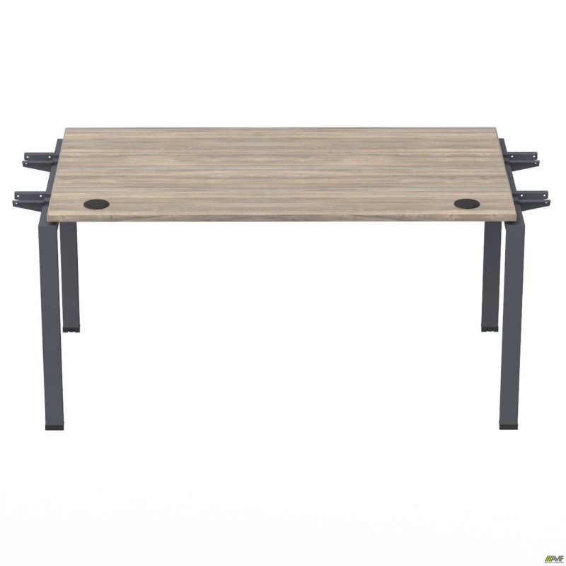Елемент столу складового з кронштейнами подвійними SIG-350 (1000х800х750мм) Чорний графіт/В'яз Ліберті AMF