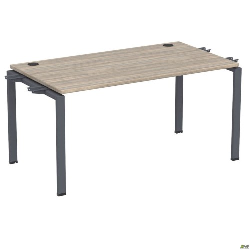 Елемент столу складового з кронштейнами подвійними SIG-351 (1187х800х750мм) Чорний графіт/В'яз Ліберті AMF