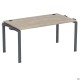 Елемент столу складового з кронштейнами подвійними SIG-351 (1187х800х750мм) Чорний графіт/В'яз Ліберті AMF