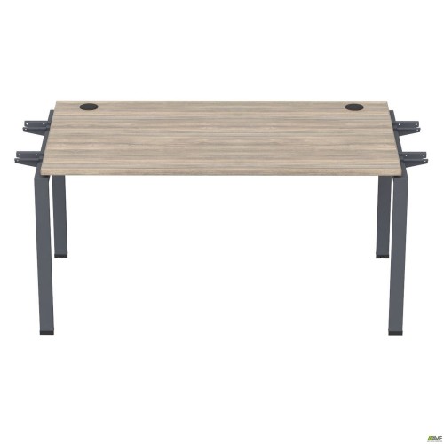 Елемент столу складового з кронштейнами подвійними SIG-351 (1187х800х750мм) Чорний графіт/В'яз Ліберті AMF