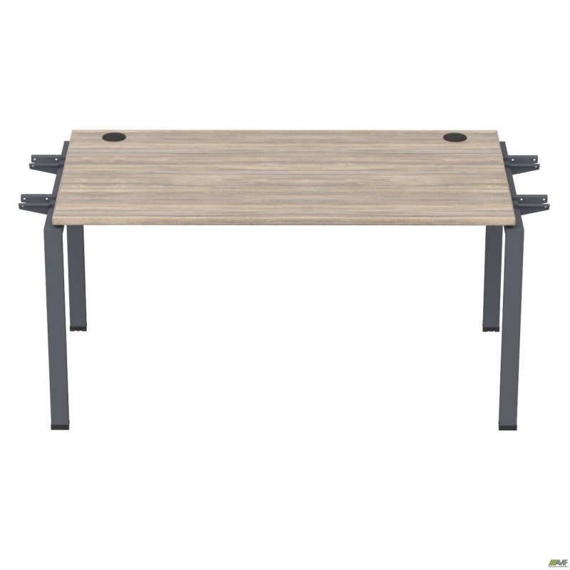 Елемент столу складового з кронштейнами подвійними SIG-351 (1187х800х750мм) Чорний графіт/В'яз Ліберті AMF