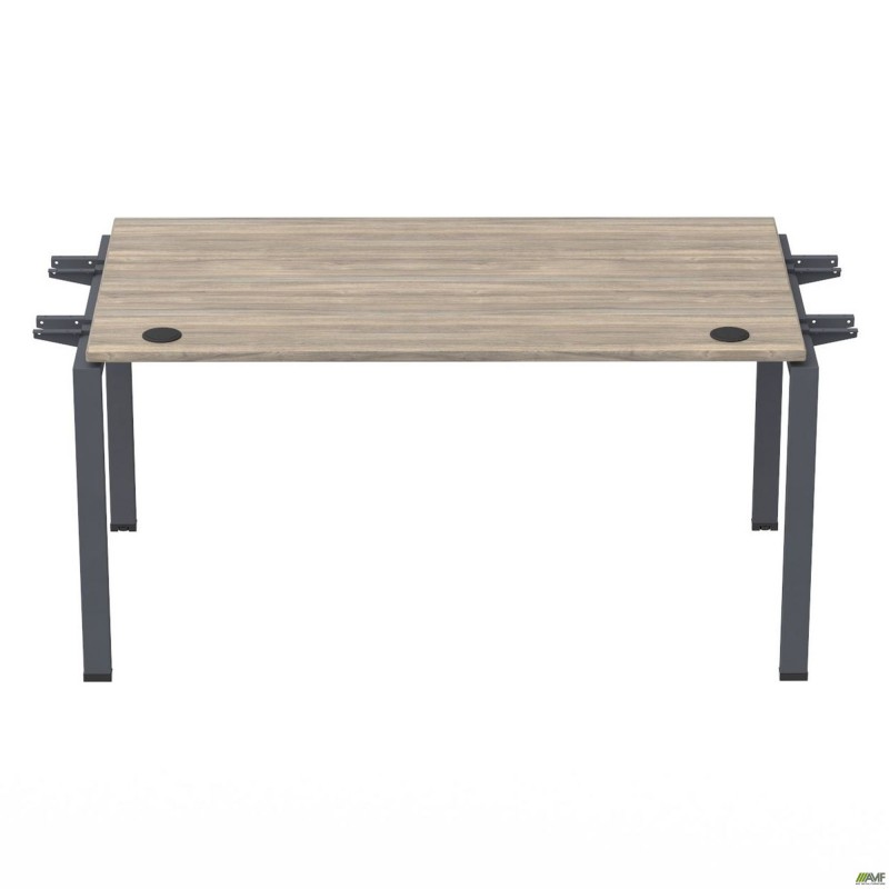 Елемент столу складового з кронштейнами подвійними SIG-351 (1187х800х750мм) Чорний графіт/В'яз Ліберті AMF