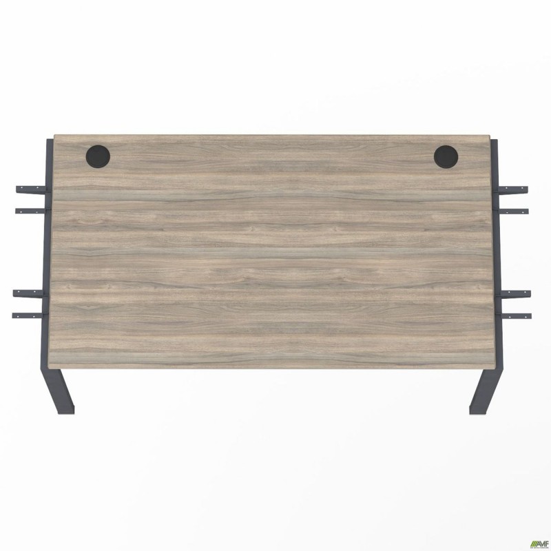 Елемент столу складового з кронштейнами подвійними SIG-351 (1187х800х750мм) Чорний графіт/В'яз Ліберті AMF