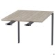 Елемент столу складового з подовженими перемичками SIG--372 (1187х800х750мм) Чорний граф/В'яз Ліберті AMF
