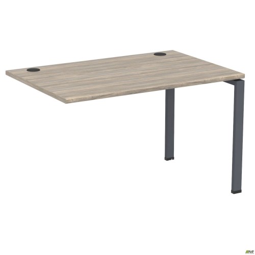 Елемент столу складового з укороченими перемичками SIG-362 (1387х800х750мм) Чорний граф/В'яз Ліберті AMF