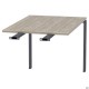 Елемент столу складового з подовженими перемичками SIG-373 (1387х800х750мм) Чорний граф/В'яз Ліберті AMF