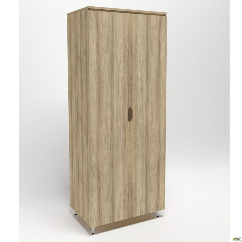 Гардероб Delta DL-908 (864х550х2078мм) Блеквуд Ячмінний / Опора білий беж AMF