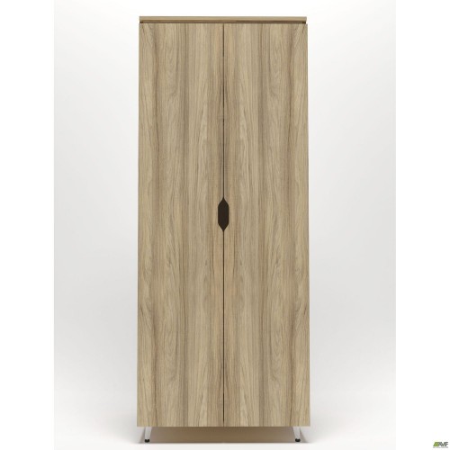 Гардероб Delta DL-908 (864х550х2078мм) Блеквуд Ячмінний / Опора білий беж AMF