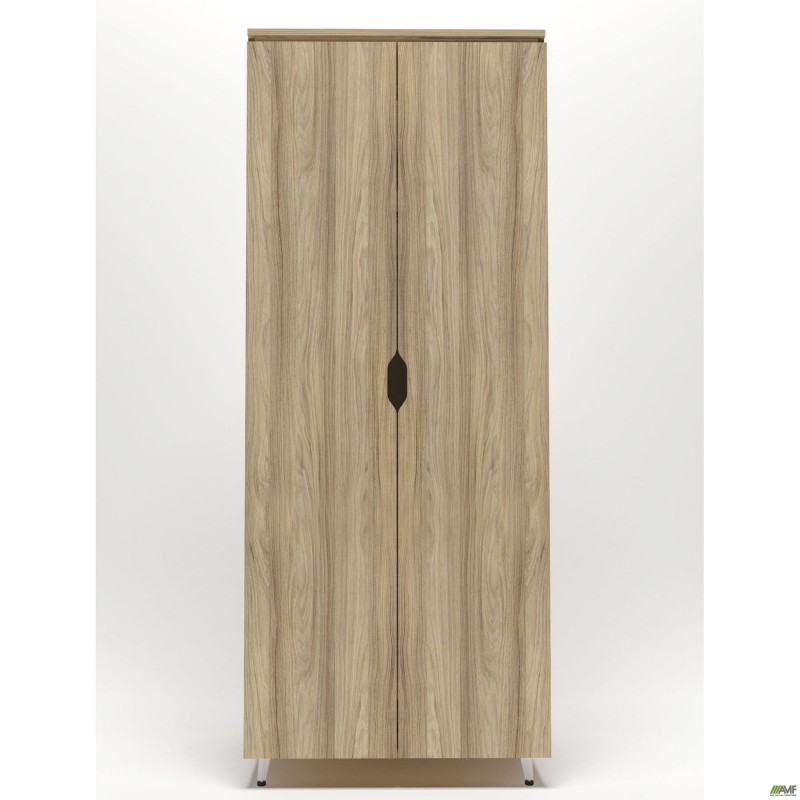 Гардероб Delta DL-908 (864х550х2078мм) Блеквуд Ячмінний / Опора білий беж AMF