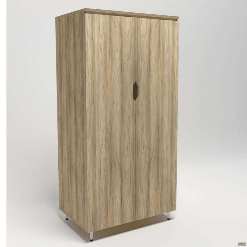 Гардероб Delta DL-909 (864х550х1685мм) Блеквуд Ячмінний / Опора білий беж AMF