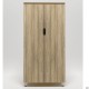 Гардероб Delta DL-909 (864х550х1685мм) Блеквуд Ячмінний / Опора білий беж AMF