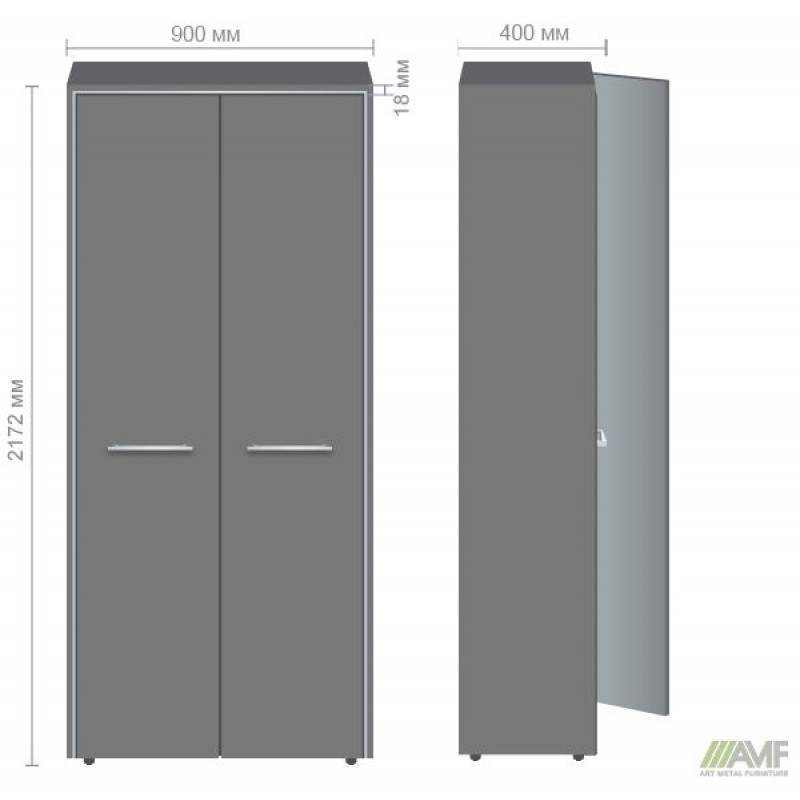 Гардероб Онiкс 900х400х2172 Венге прованс AMF