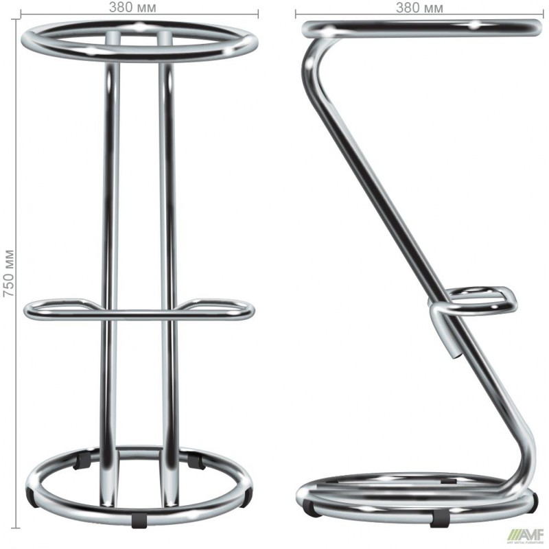 Каркас Зета чорний з метизами AMF