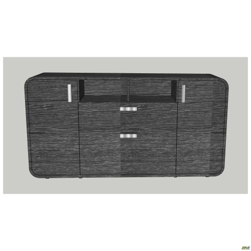 Комод AT-900 (1620х420х830) Венге сірий / графіт/чорний графіт AMF