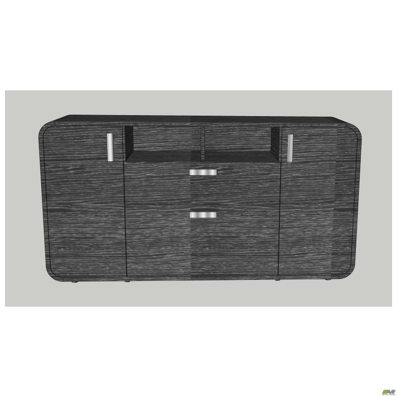 Комод AT-900 (1620х420х830) Венге сірий / графіт/чорний графіт AMF