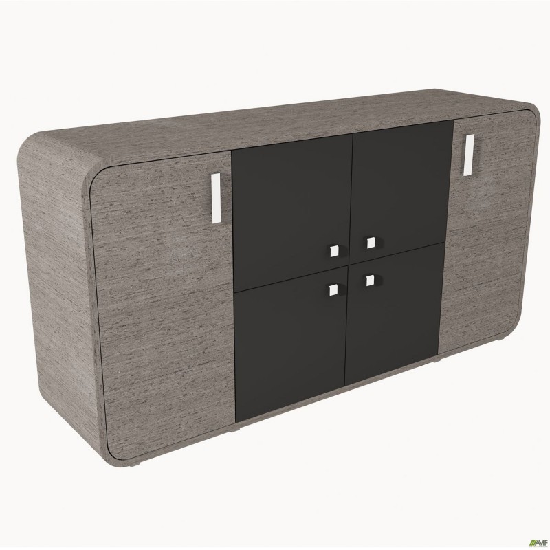 Комод AT-902 (1620х420х830) Венге сірий / графіт/чорний графіт AMF