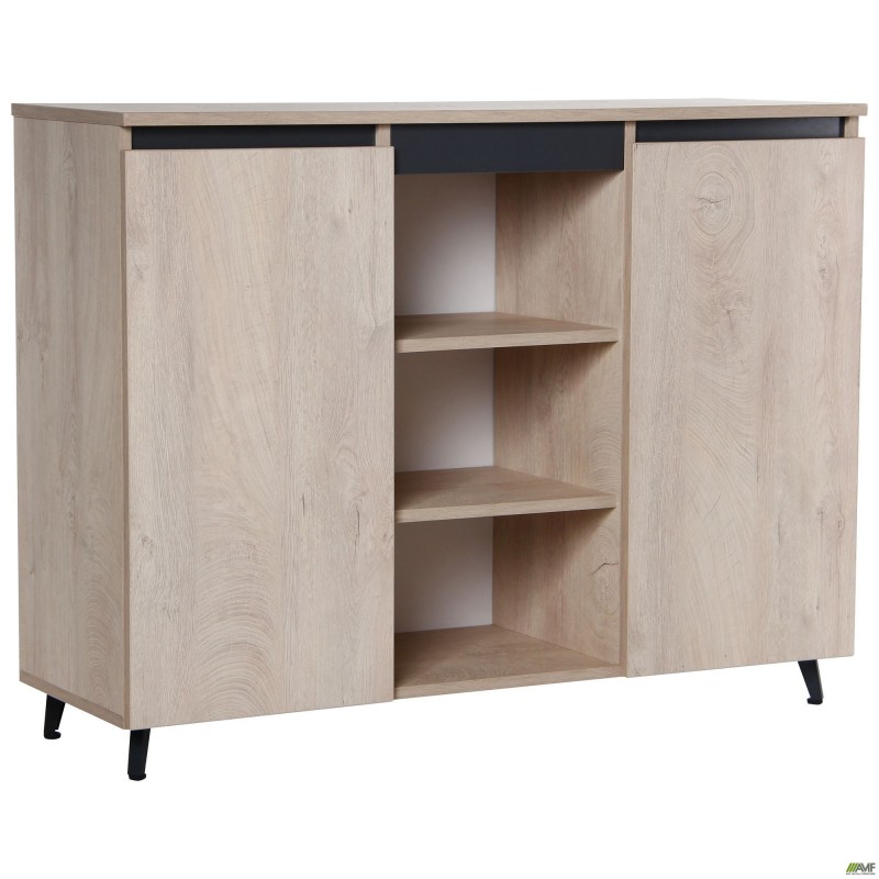 Комод Pluto SK12 (1200х400х900Н) Дуб Ендгрейн/Чорний графіт AMF