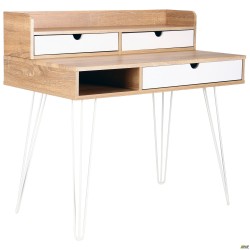 Комп'ютерний стіл Franko ST-S1609 1000*600*955 білий 1392/горіх світлий F126+білий F123 AMF