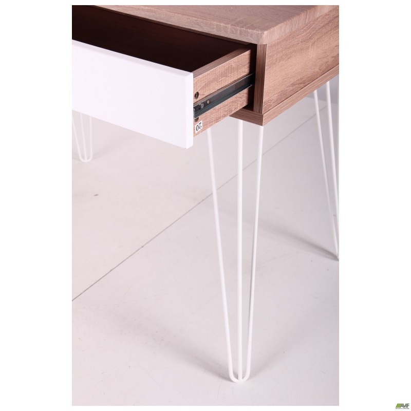 Комп'ютерний стіл Franko ST-S1609 1000*600*955 білий 1392/горіх світлий F126+білий F123 AMF