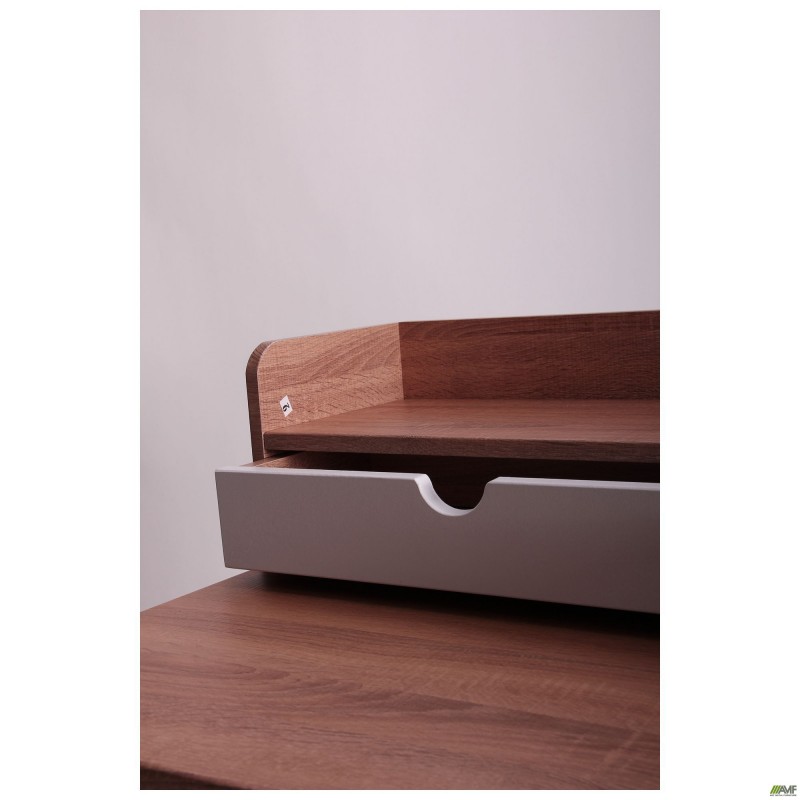 Комп'ютерний стіл Franko ST-S1609 1000*600*955 білий 1392/горіх світлий F126+білий F123 AMF