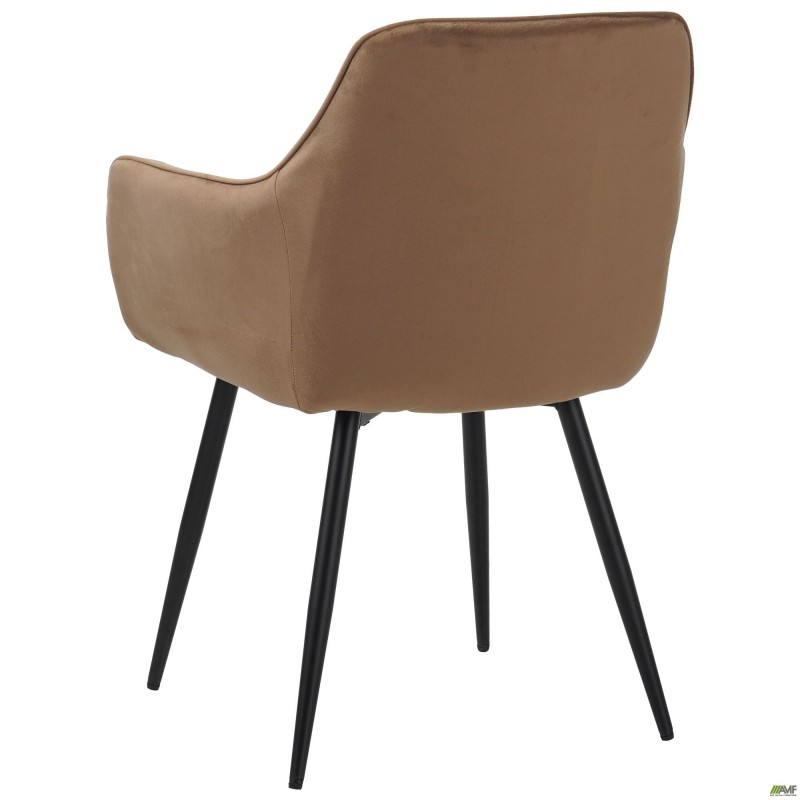 Крісло Liana чорний/вельвет кавовий AMF
