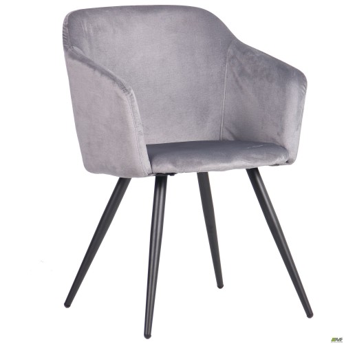 Крісло Lynette black / silver AMF