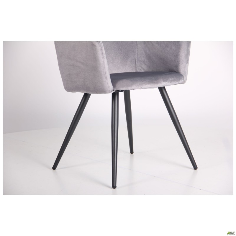 Крісло Lynette black / silver AMF