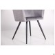 Крісло Lynette black / silver AMF