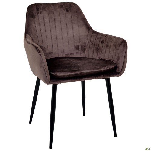 Крісло Paula-C вельвет шоколад AMF